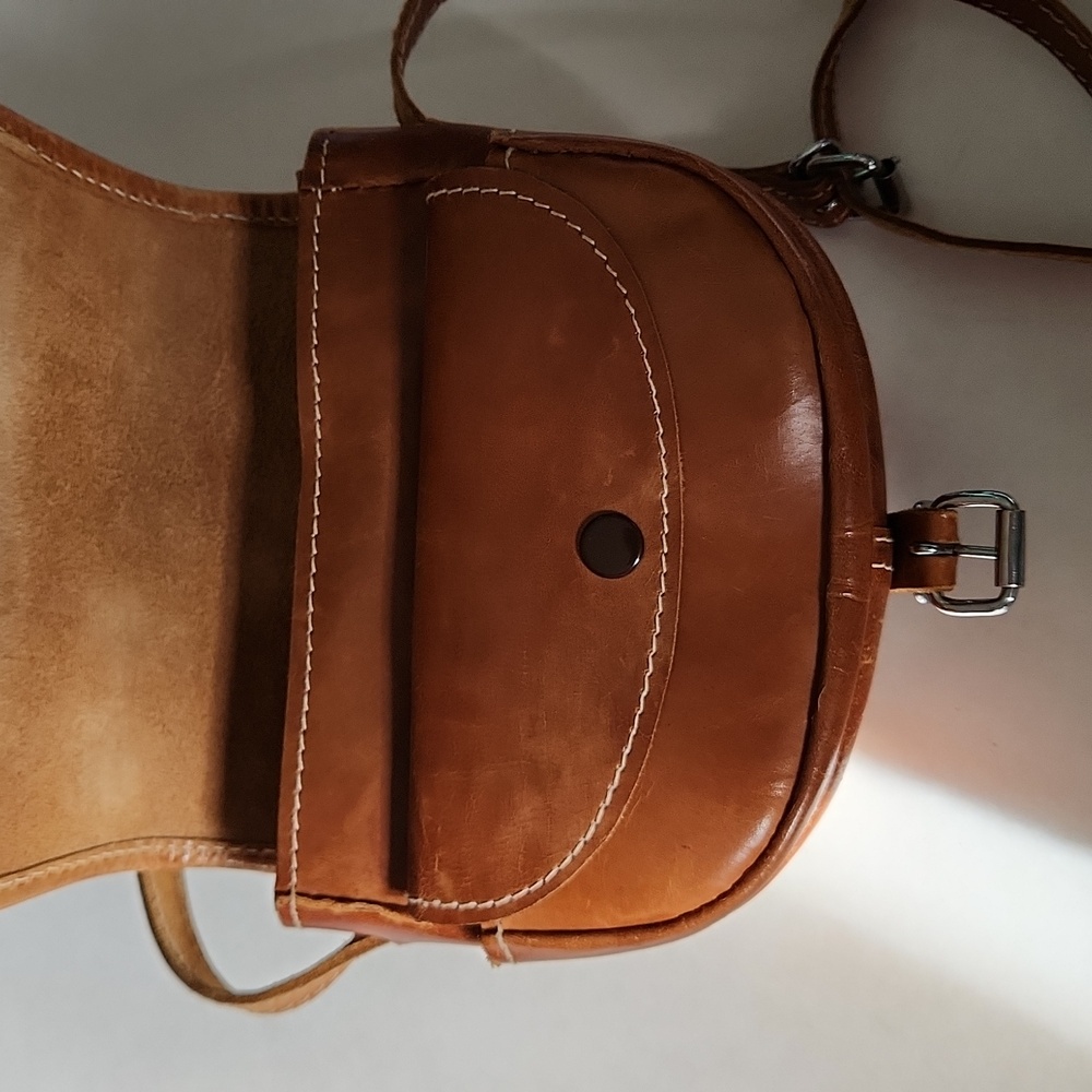 Genuine leather crossbody bag - Picture 6 of 14